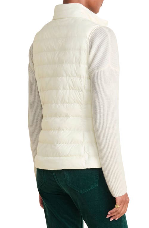 Shop Vineyard Vines Packable Primaloft® Thermoplume Puffer Vest In Marshmallow