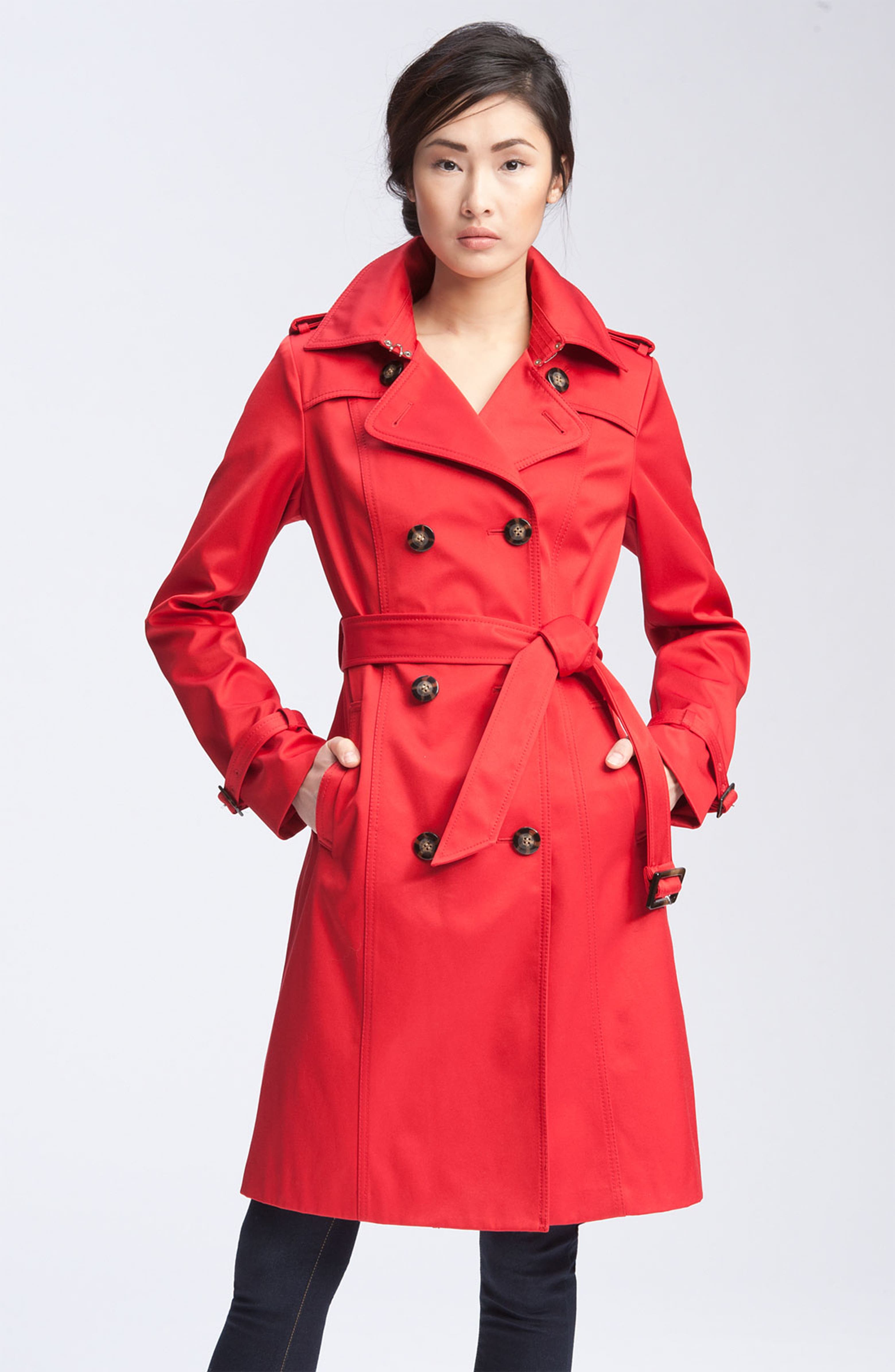 Dawn Levy Double Breasted Trench Coat | Nordstrom