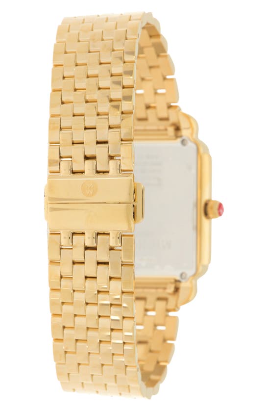 Michele Deco Ii Diamond Bracelet Watch, 29mm In Gold ModeSens