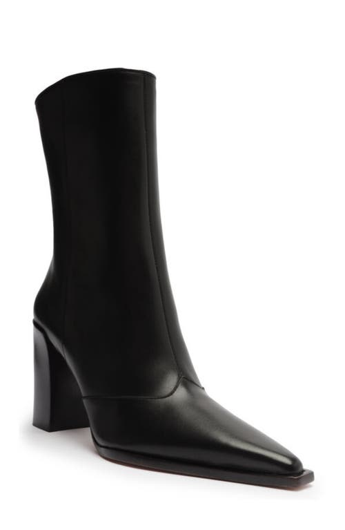 Schutz Raffaela Pointed Toe Bootie Black at Nordstrom,