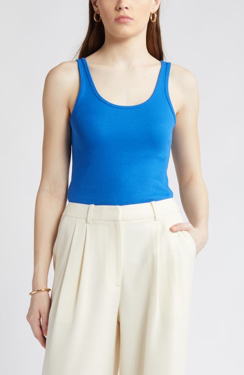 Nordstrom Rib Scoop Neck Cotton Tank at Nordstrom,