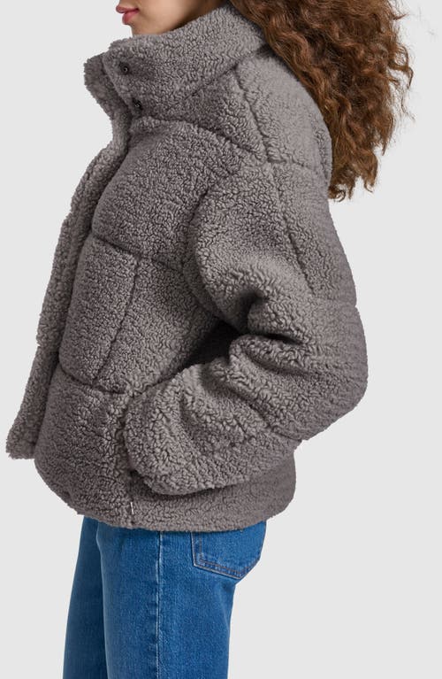 LEVI'S LEVI'S QUILTED FAUX FUR SHORT TEDDY JACKET 