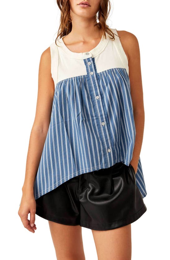 Shop Free People The Only One Asymmetric Tank In Tofu Combo
