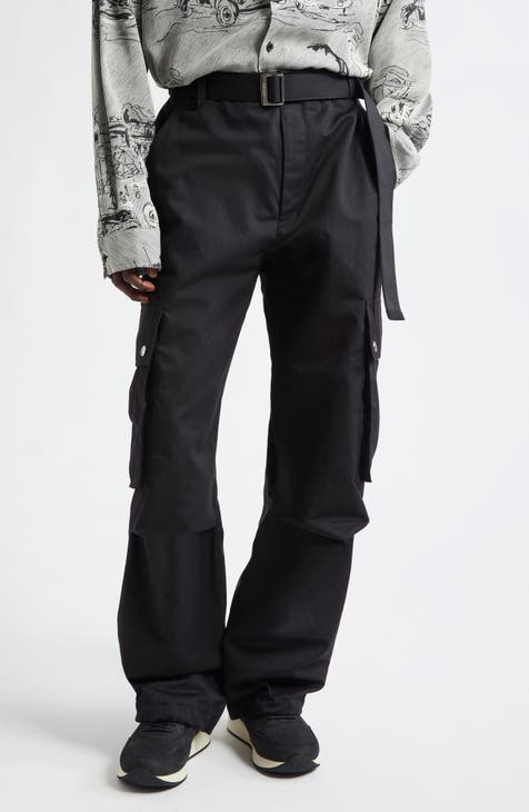 Jacquemus Black Silk Flared Pants