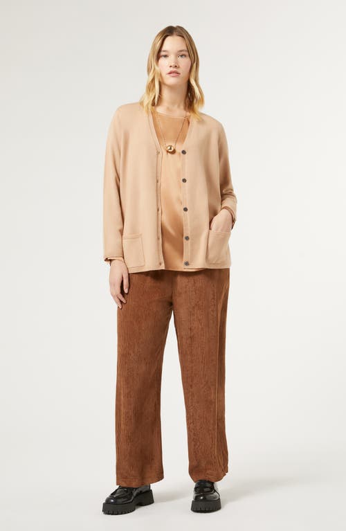 Shop Marina Rinaldi Colonia Cashmere Cardigan In Camel