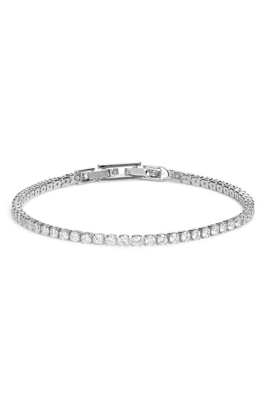 Shop Nordstrom 2.5mm Cubic Zirconia Tennis Bracelet In Clear- Silver