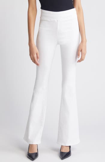 Frame High Rise Le Palazzo Crop Jean In Au Natural Clean Raw After In White