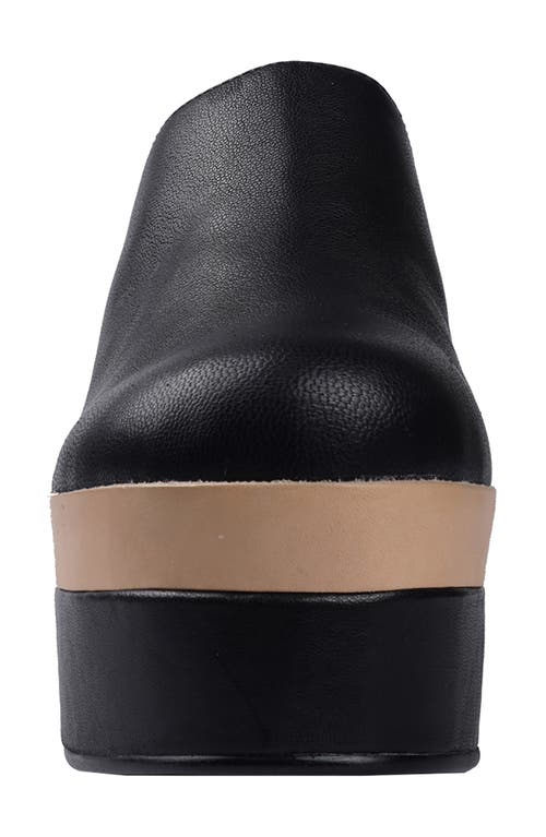 Zigi Artisan Solen Platform Wedge Clog In Black Leather