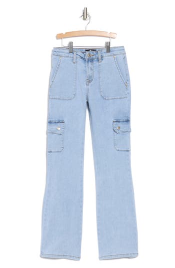 7 For All Mankind Kids' Cargo Bootcut Jeans In Sunday
