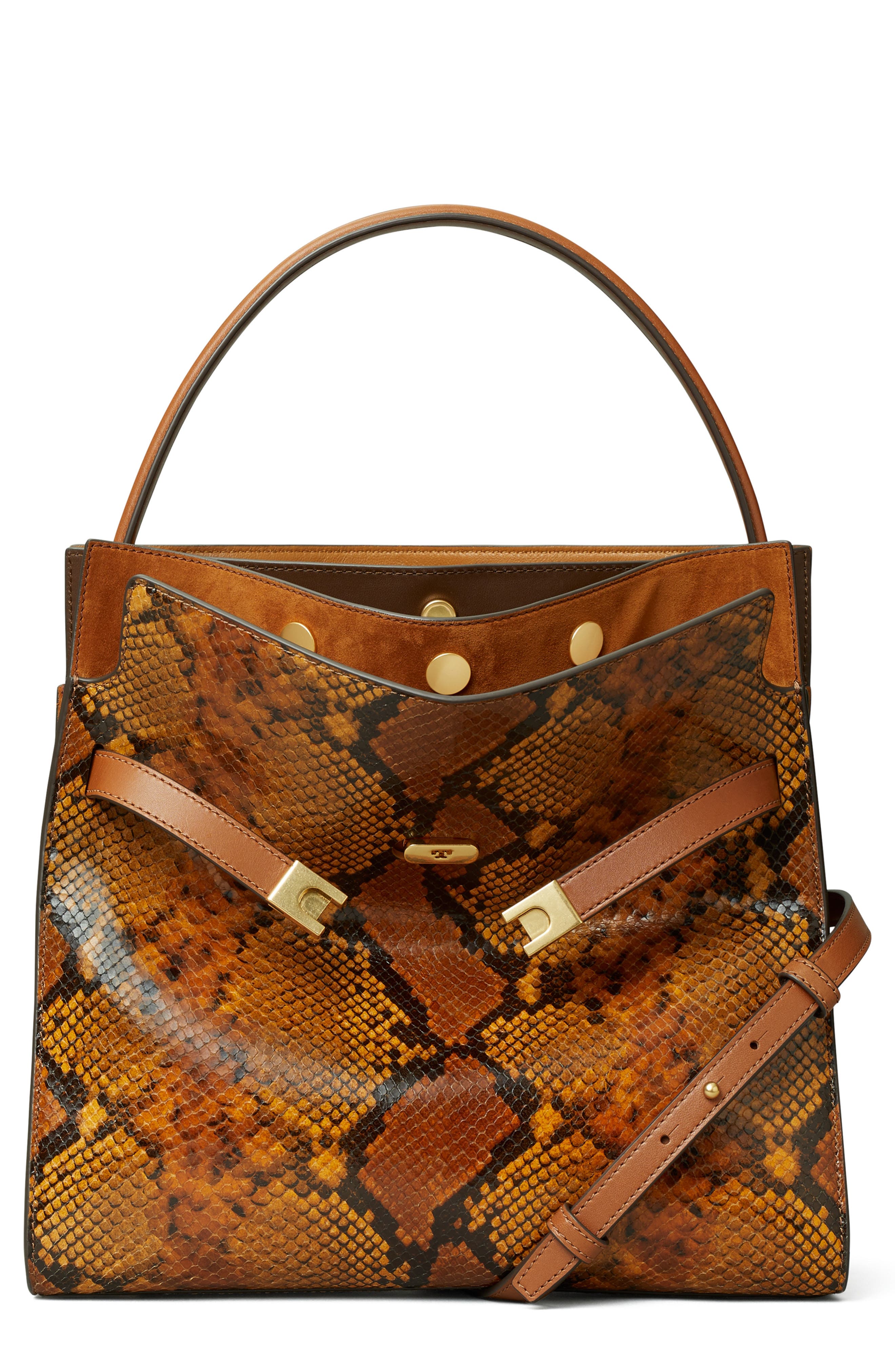 tory burch snake print handbag