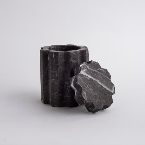 Andjacob Decor Tauro Container In Black Marble