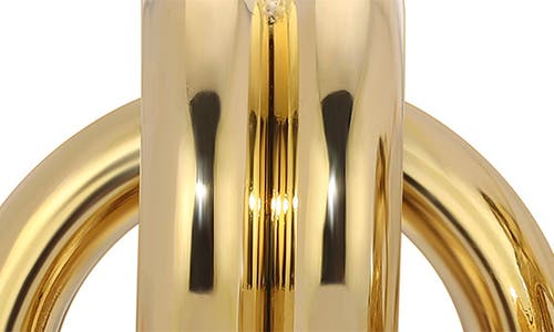 Eye Candy Los Angeles Viola Doorknocker Stud Earrings In Gold