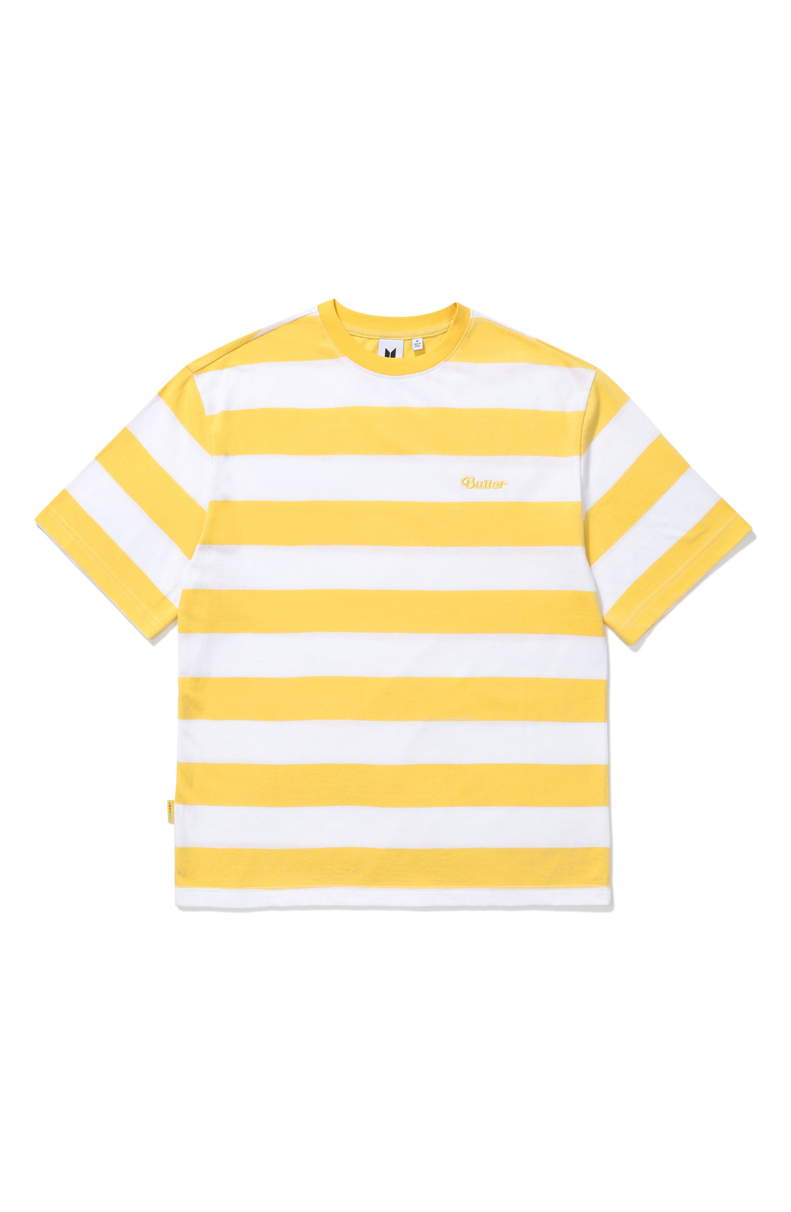 Gender Inclusive 'Butter' Striped Short Sleeve T-Shirt