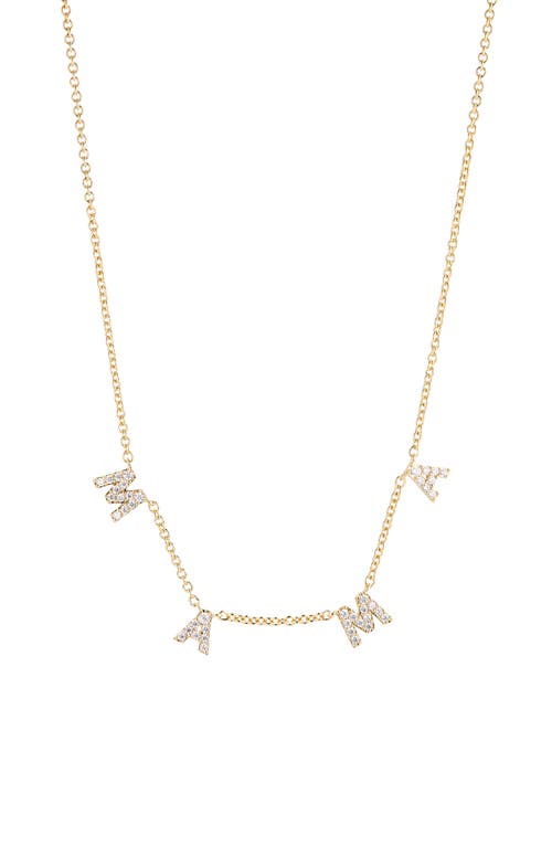 Nadri Mama Pavé Shaky Pendant Necklace in Gold at Nordstrom