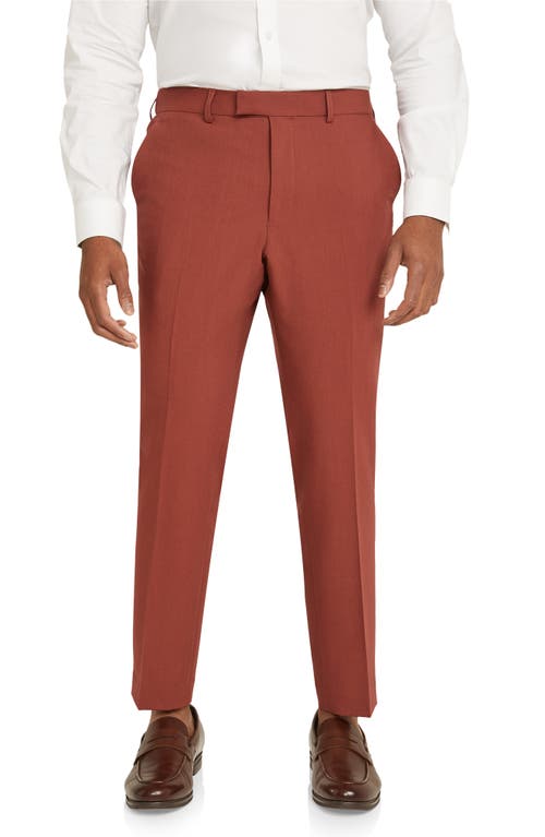 Shop Johnny Bigg Moore Hyperstretch Slim Fit Dress Pants In Rust