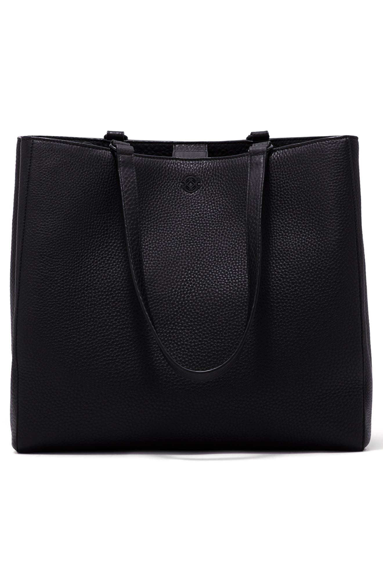 Dagne Dover Large Allyn Leather Tote, Alternate, color, 