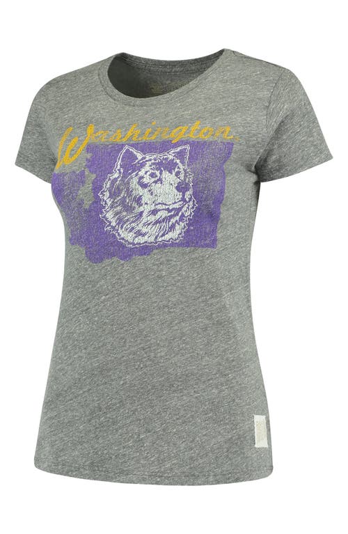 UPC 191260010523 product image for Women's Original Retro Brand Heathered Gray Washington Huskies Tri-Blend Crew Ne | upcitemdb.com