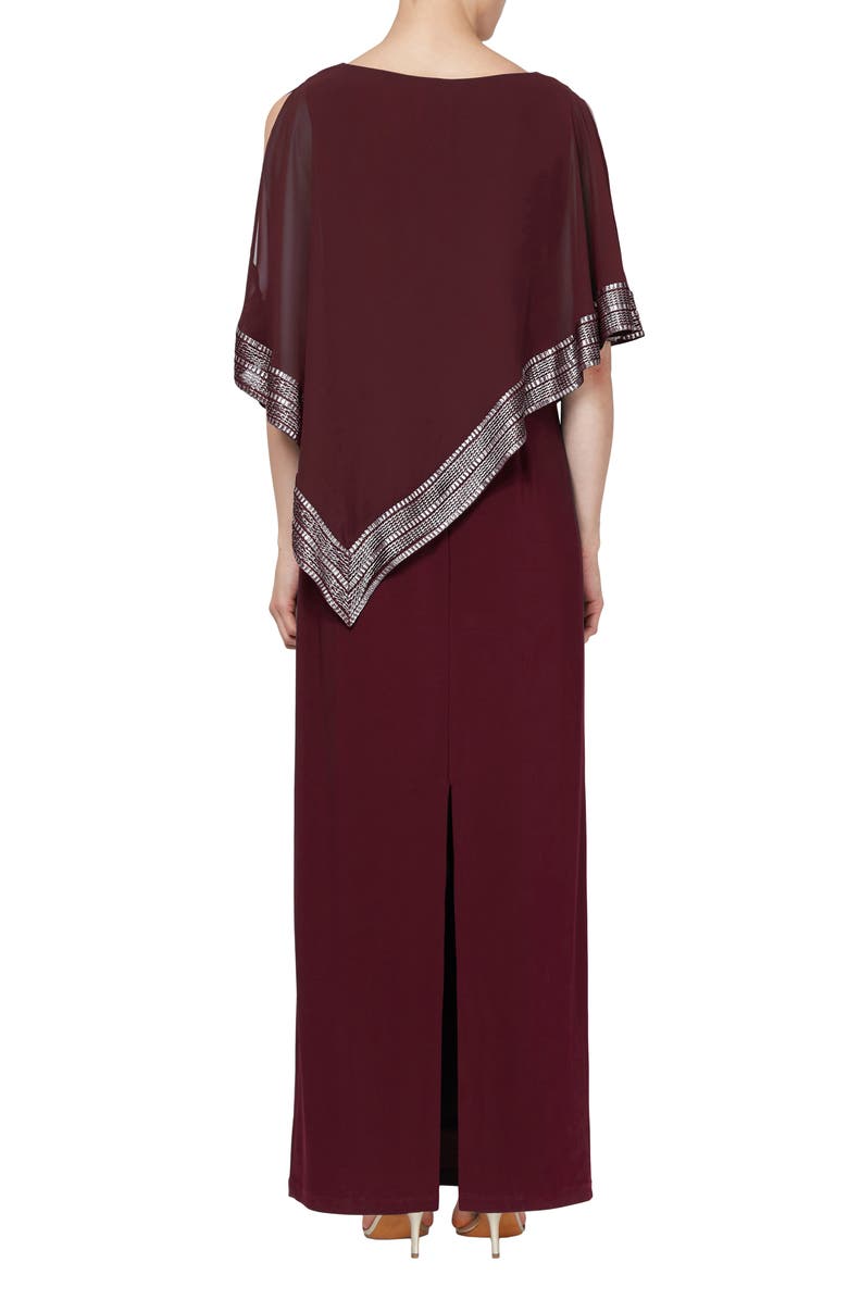 Ensemble Jupe & Chemisier Noir Taille 8 - SL Fashions - Broderie Fleur Rose