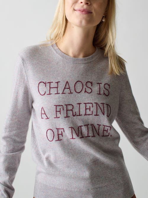 LINGUA FRANCA LINGUA FRANCA CHAOS IS A FRIEND OF MINE CREWNECK 