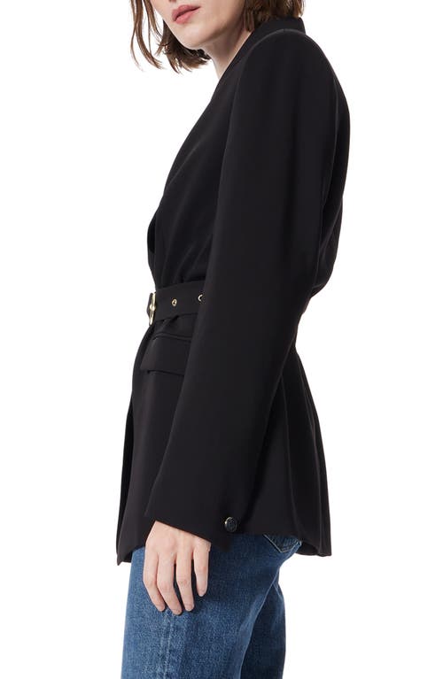 Shop Dee Ocleppo Do By  Belted Double Breasted Blazer In Black