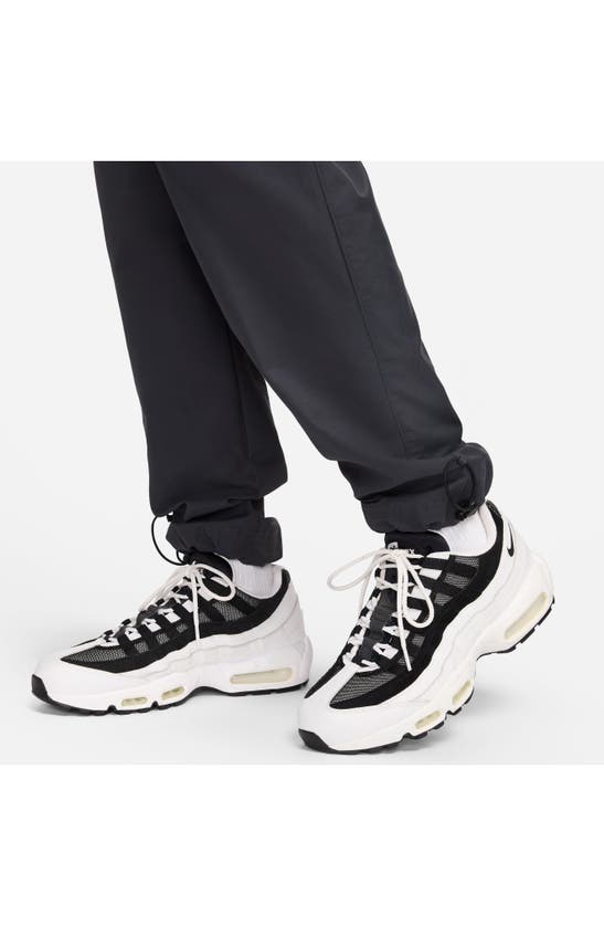 Shop Nike Sportswear Air Play Twill Cargo Pants In Dark Smoke Grey/ White