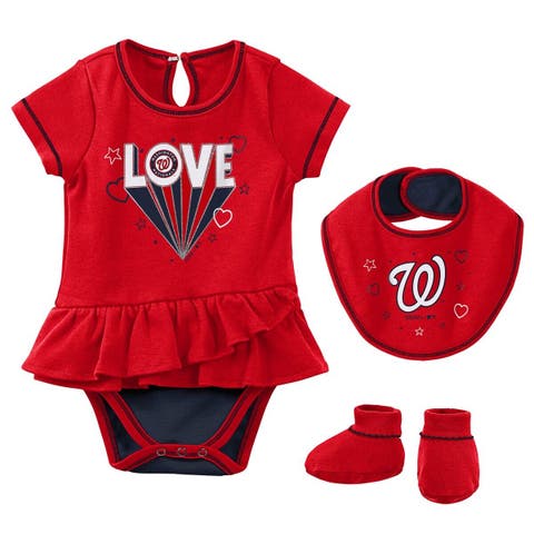 Outerstuff Newborn and Infant Boys and Girls White Houston Astros  Three-Piece Play Ball Raglan Bodysuit, Booties and Bib Set - Macy's