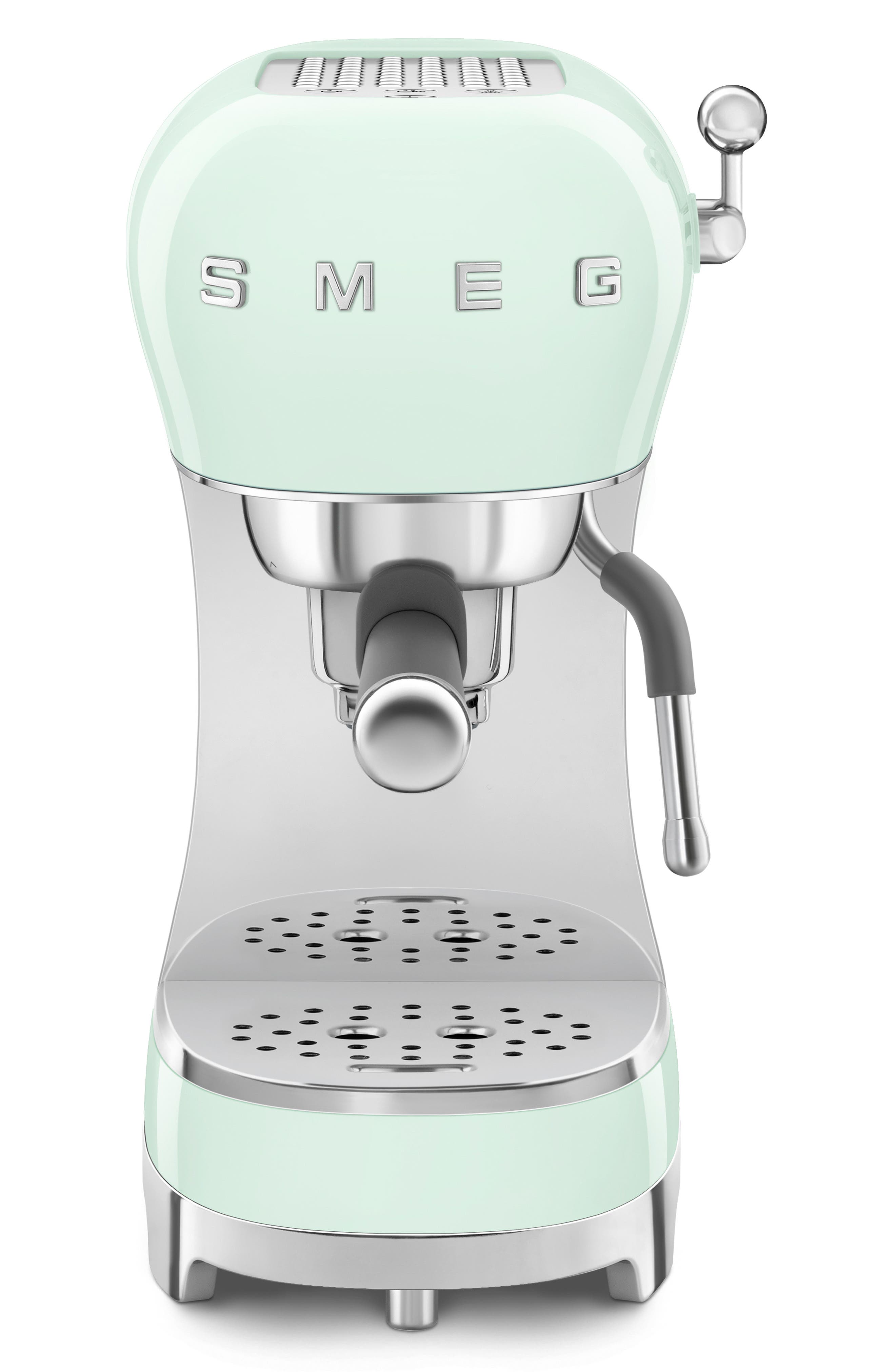 smeg Manual Espresso Machine in Pastel Green 