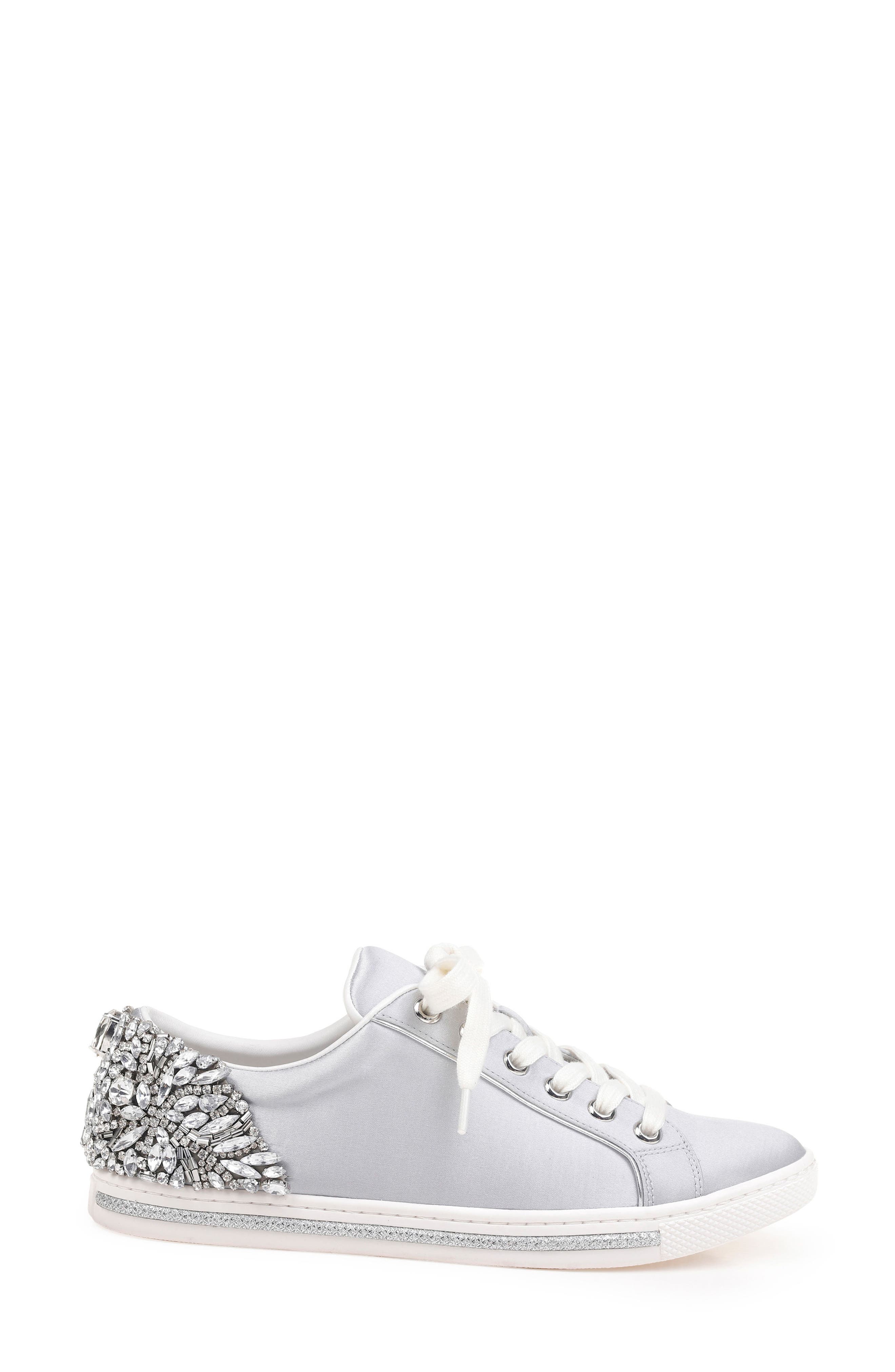 badgley mischka shirley crystal embellished sneaker