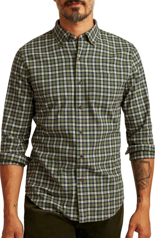 Shop Bonobos Slim Fit Plaid Lightweight Stretch Flannel Button-down Shirt In Lampster Plaid Herringbone C3