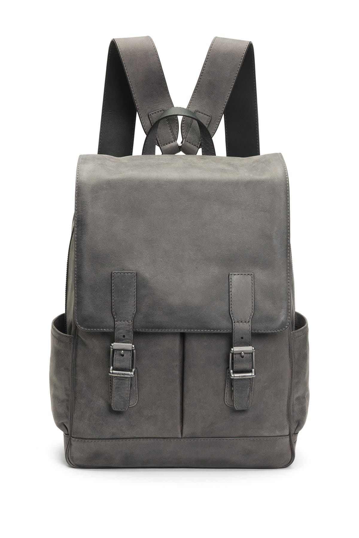 frye oliver leather backpack