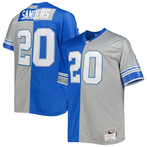 Barry Sanders Detroit Lions Mitchell & Ness Retired Player Name & Number  Burst T-Shirt - White