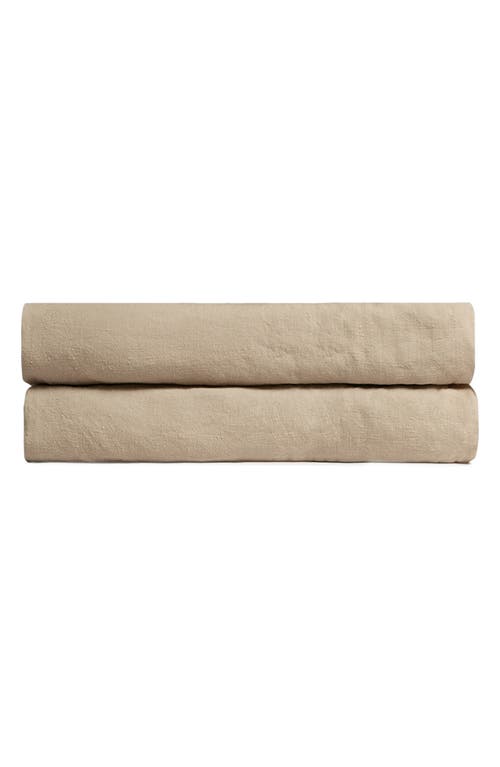 Shop Parachute Linen Fitted Sheet In Toast