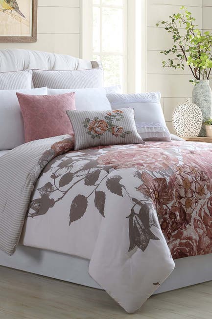 Modern Threads King California King Fiona Embellished Comforter Set Off White Rose Nordstrom Rack