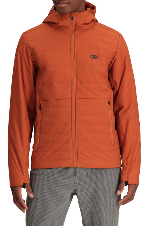 Shadow Water Resistant Insulated Hooded Jacket in Terra