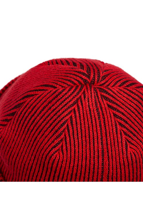 ADIDAS ORIGINALS ADIDAS ORIGINALS UNION TREFOIL LOGO CONTRAST RIB BEANIE