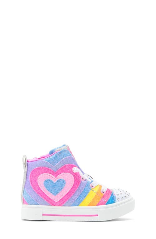 Shop Skechers Kids' Twinkle Sparks Light-up High Top Sneaker In Multi