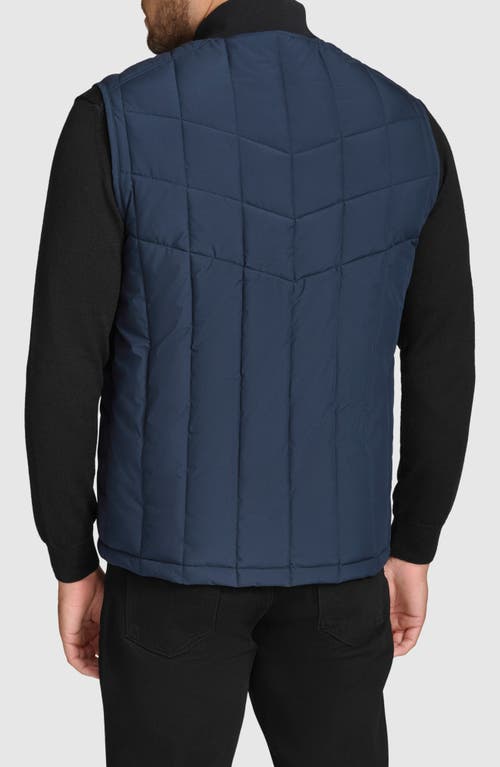 Shop Andrew Marc Water Resistant Quilted Puffer Vest In Ink