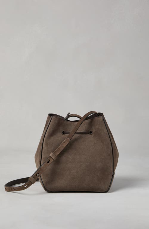 BRUNELLO CUCINELLI BRUNELLO CUCINELLI SUEDE BUCKET BAG WITH MONILI 