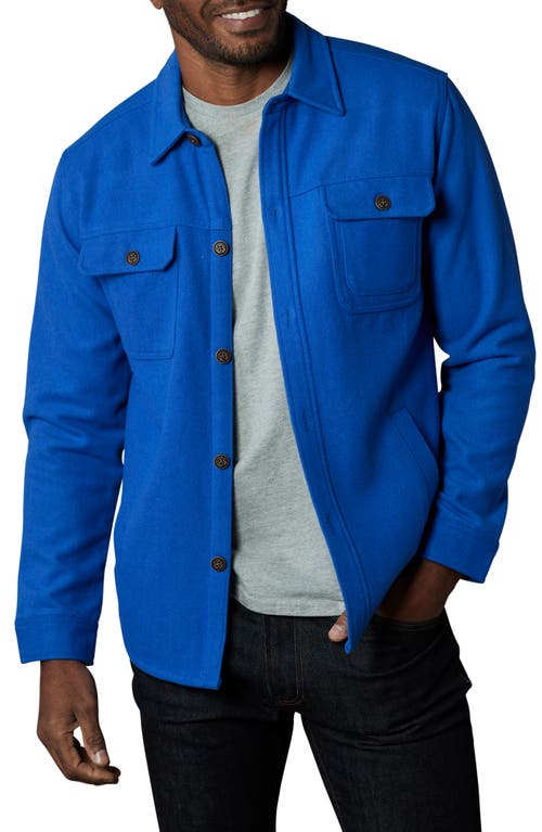 Shop The Normal Brand Brightside Flannel Lined Workwear Jacket In Cobalt