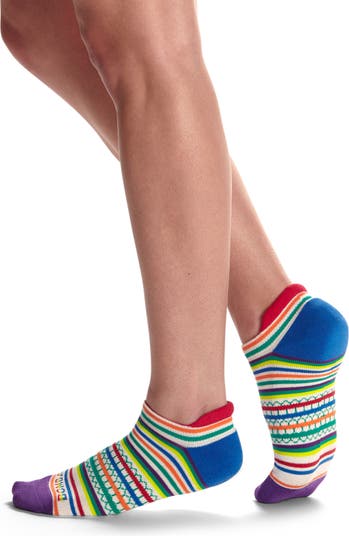 Bombas Rainbow Multi Stripe Ankle Socks | Nordstrom