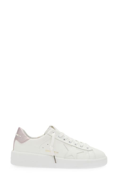 Shop Golden Goose Purestar Low Top Sneaker In White/lilac