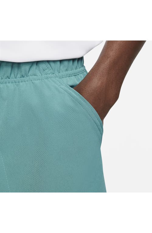 Shop Nike Court Dri-fit Advantage 7" Tennis Shorts In Mineral Teal/white