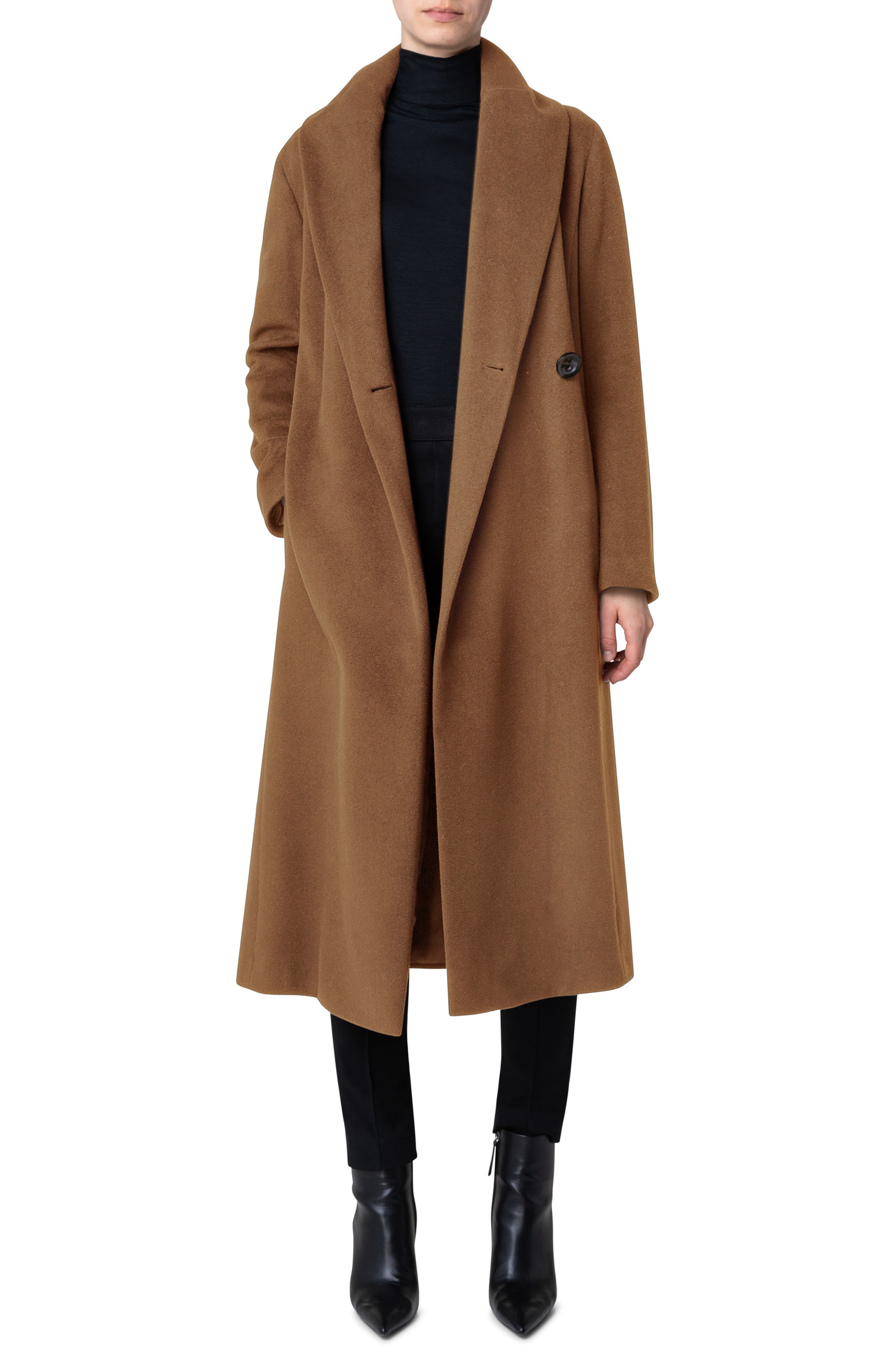 Hevo single-breasted wool-blend coat - Brown