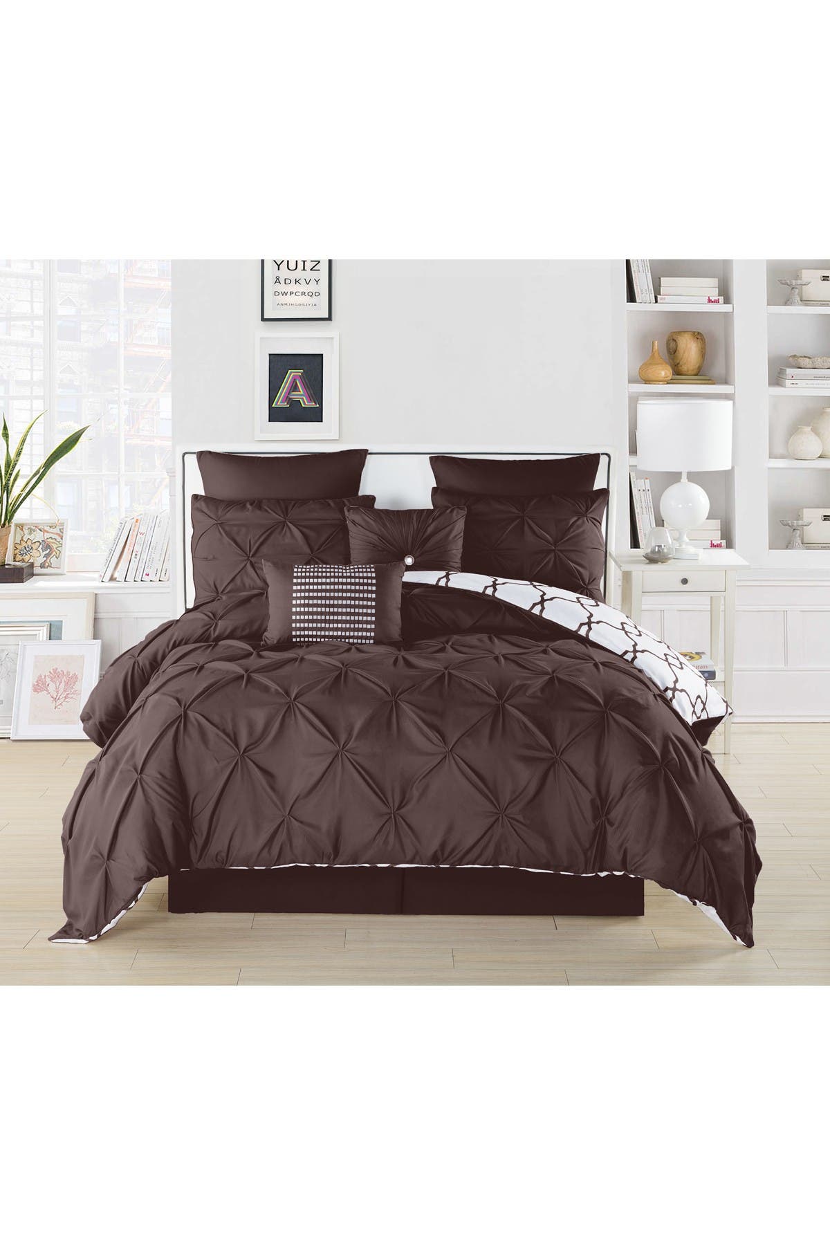 Duck River Textile Queen Esy Reversible Comforter Set Chocolate Nordstrom Rack