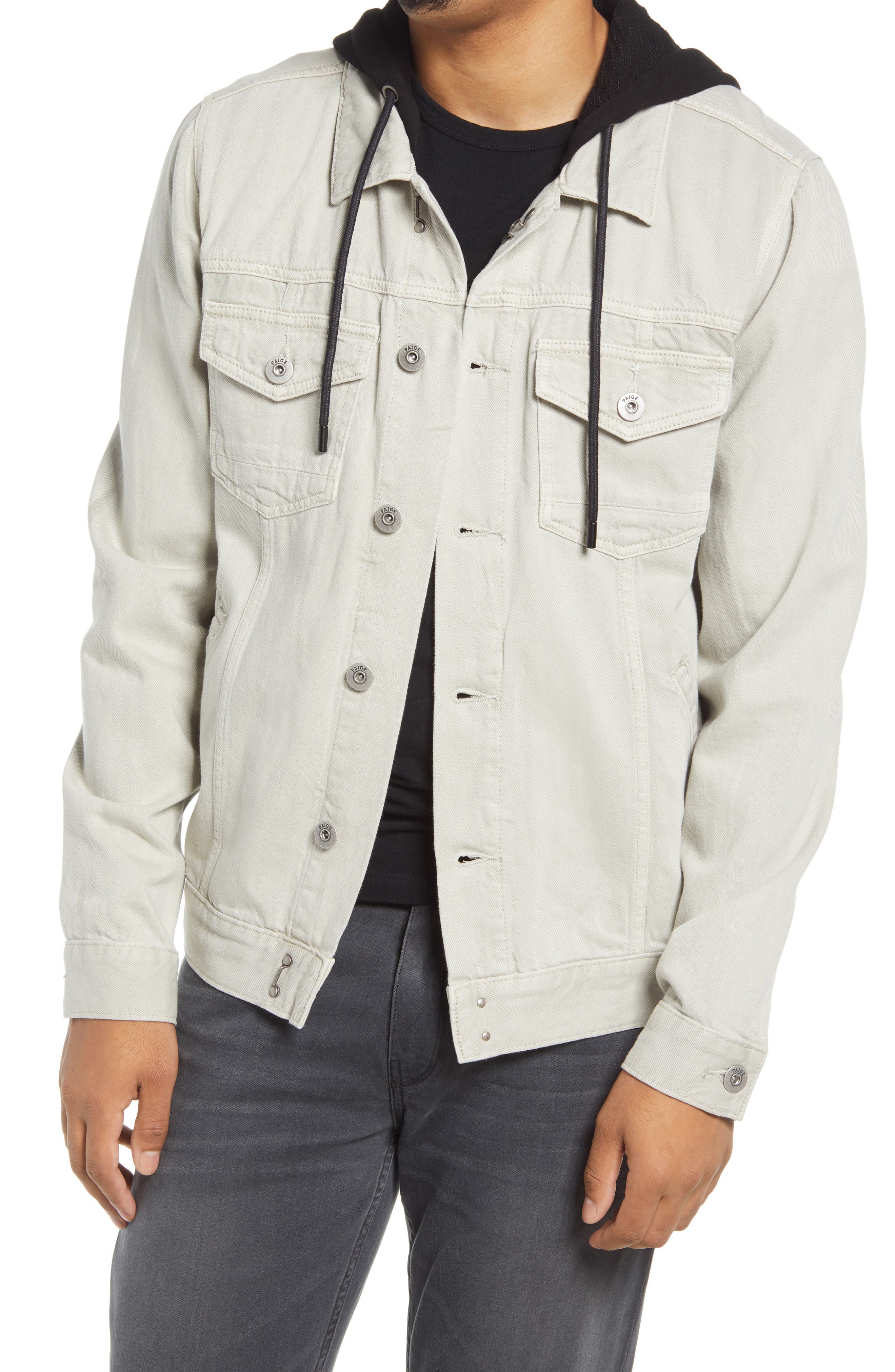 paige black denim jacket