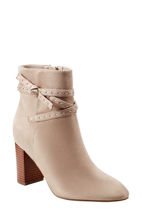 Beige booties open toe best sale