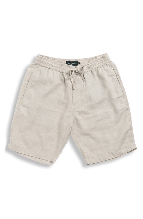 Shop Rodd & Gunn Linen Shorts In Oatmeal