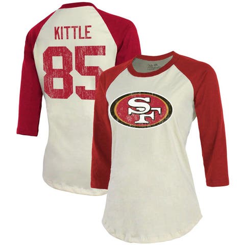 NFL Team Apparel Little Kids' San Francisco 49ers Drip Red Long Sleeve  T-Shirt