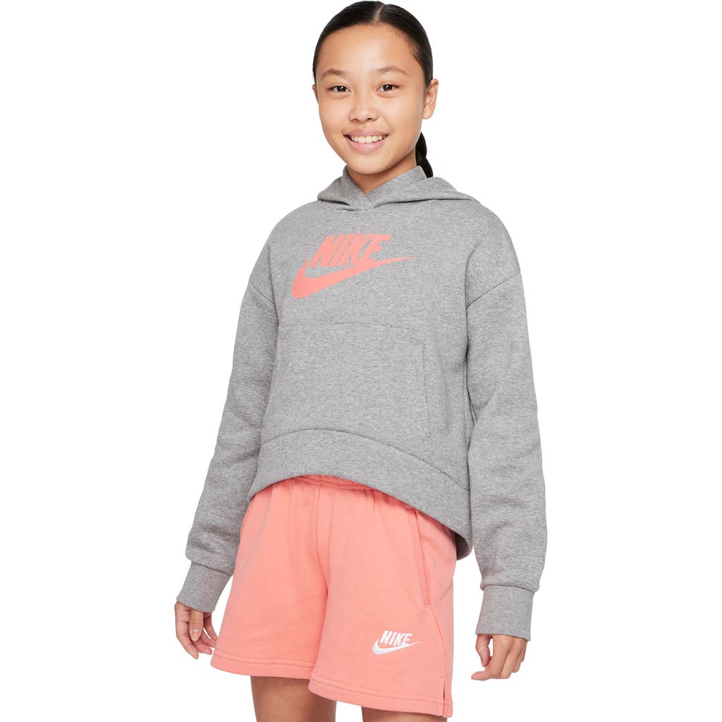Nike Sportswear Kids' Club Fleece Hoodie In Gray