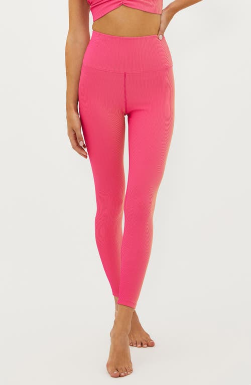 Beach Riot Tayler Rib Two-Tone Leggings Sunset Two Tone at Nordstrom,
